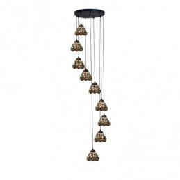 9-Lichts Pendellamp in...
