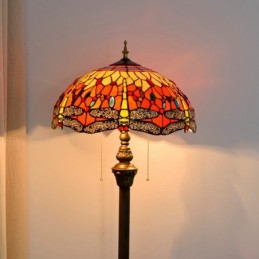 Vloerlamp in Tiffany-Stijl...