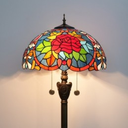Vloerlamp in Tiffany-Stijl...