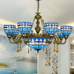Luster in Tiffany-Stijl met...