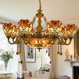 Pendellamp in Tiffany-Stijl...