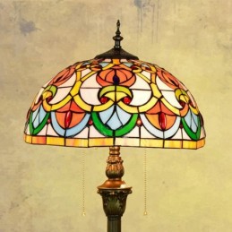Vloerlamp in Tiffany-Stijl...