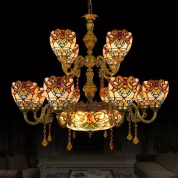 Pendellamp in Tiffany-Stijl...