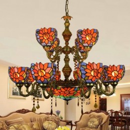Pendellamp in Tiffany-Stijl...