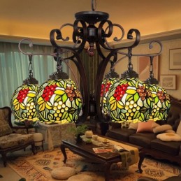 Pendellamp in Tiffany-Stijl...