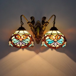 Wandlamp in Tiffany-Stijl...
