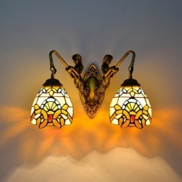 Wandlamp in Tiffany-Stijl...